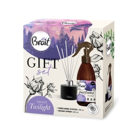 Dramers Brait Velvet Twilight Gift Set With Scented Sticks 100ml And Fragrant Interior Spray 325ml