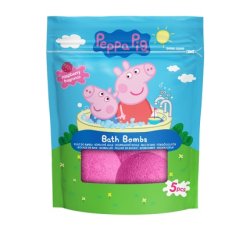 Licensed Products Peppa Pig Bath Balls Raspberry 5x50g