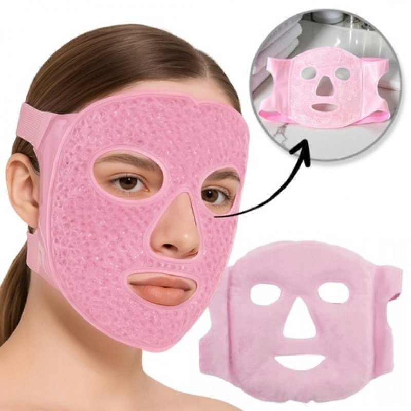 Ecarla Gel Face Mask Cooling Warming Ak22r Pink
