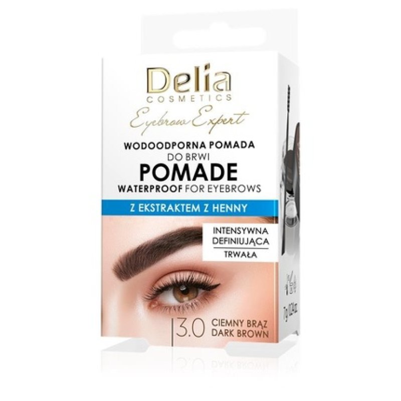 Delia Eyebrow Expert Waterproof Eyebrow Pomade 30 Dark Brown 7 G