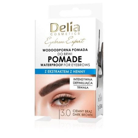 Delia Eyebrow Expert Waterproof Eyebrow Pomade 30 Dark Brown 7 G