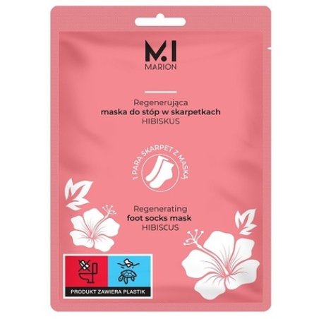 Marion Regenerating Foot Mask In Socks Hibiscus 2 X 15 Ml