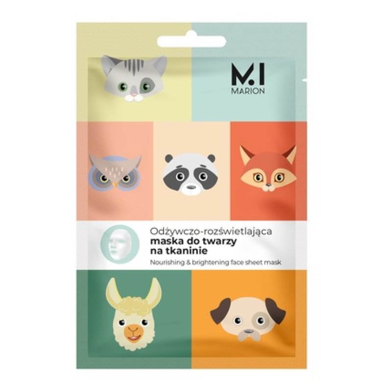 Marion Nourishing And Brightening Fabric Mask Animal 1 Piece