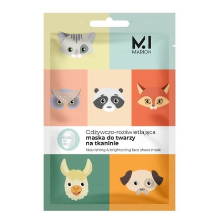Marion Nourishing And Brightening Fabric Mask Animal 1 Piece