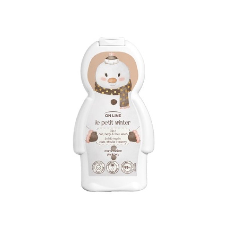 Forte Sweeden On Line Snowman Gel 3 In 1 For Body Hair And Face 350 Ml