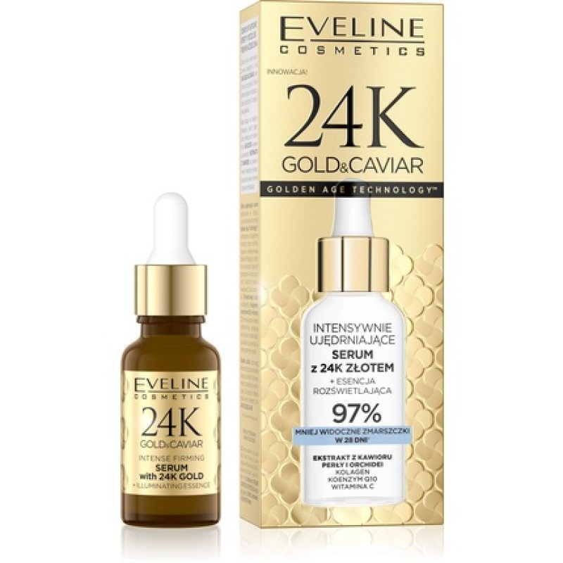 Eveline 24k Gold & Caviar Serum Firming 18 Ml