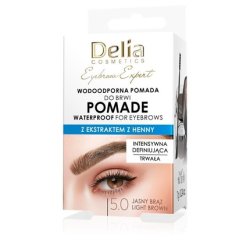 Delia Eyebrow Expert Waterproof Eyebrow Pomade 50 Light Brown 7 G