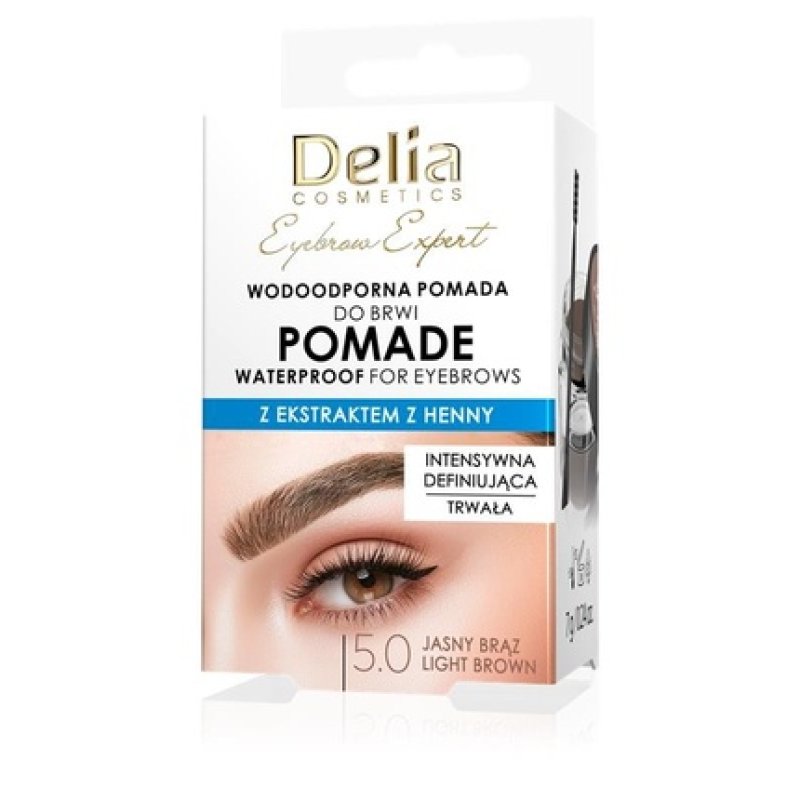 Delia Eyebrow Expert Waterproof Eyebrow Pomade 50 Light Brown 7 G