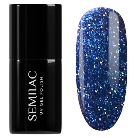 Semilac Winter Wonderland Hybrid Nail Polish 953 Mystery Blue 7 Ml