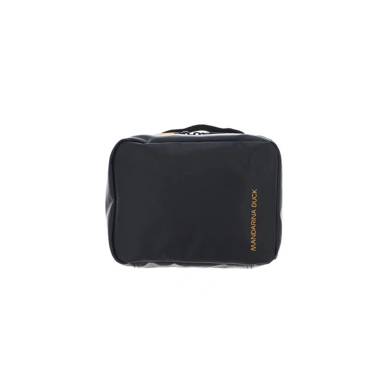Mandarina Duck Eco Coated Necessaire M Toiletry Bag In Black