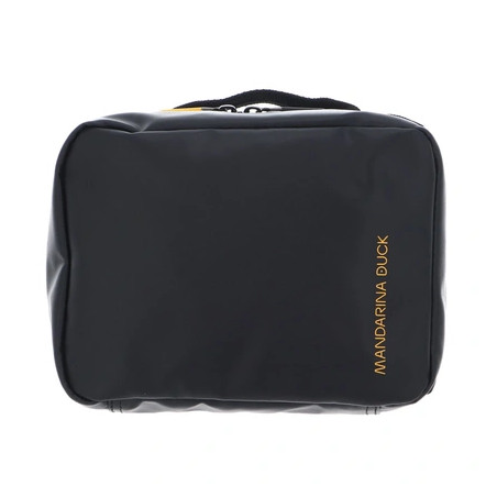Mandarina Duck Eco Coated Necessaire M Toiletry Bag In Black