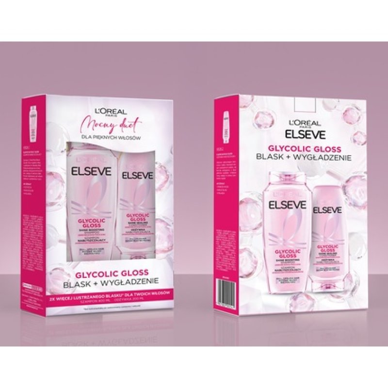 Loreal Elseve Glycolic Gloss Shampoo Conditioner Set