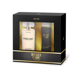 Dramers Jean Marc Women's Gift Set Rebel Chic Perfume 100ml And Spray Deodorant 150ml