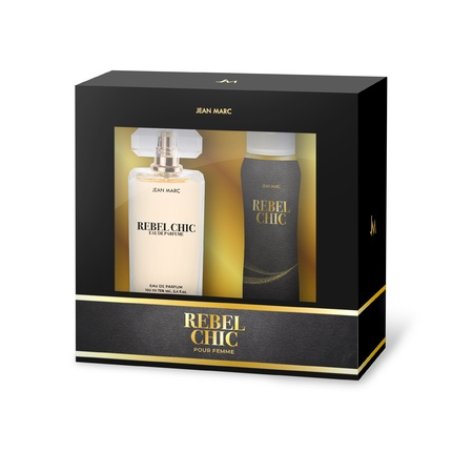 Dramers Jean Marc Women's Gift Set Rebel Chic Perfume 100ml And Spray Deodorant 150ml