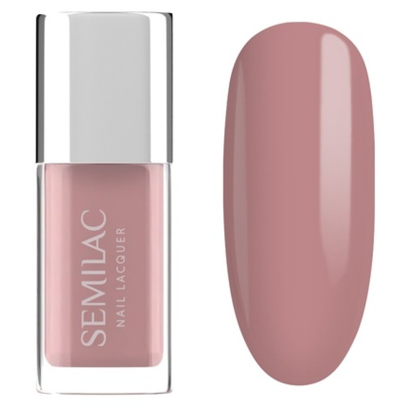 Semilac Nail Lacquer Classic Nail Polish 107 Classic Nude 9 Ml