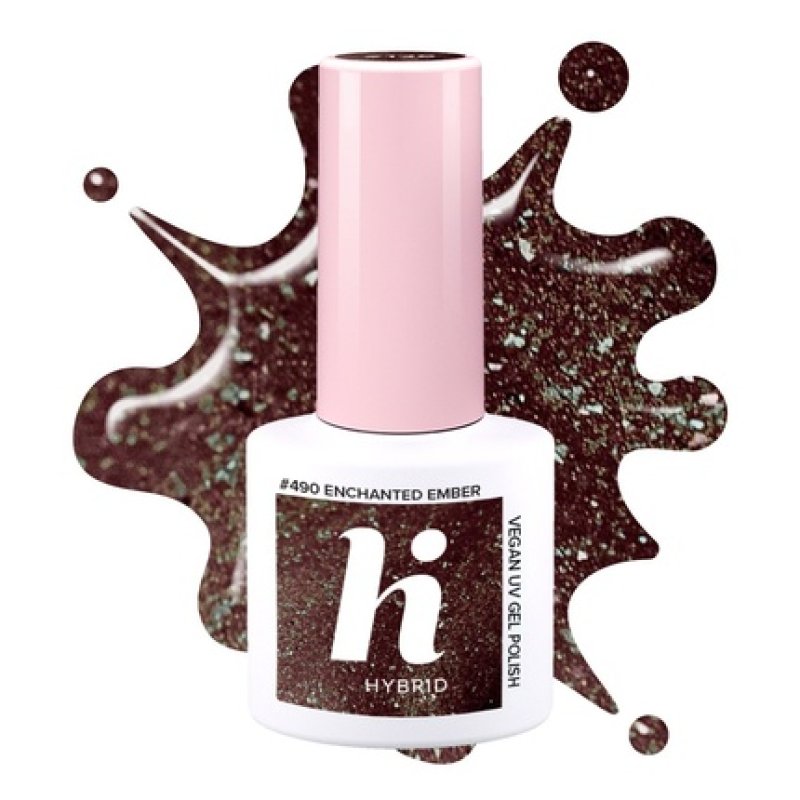 Hi Hybrid Hi Hybrid Frosted Fairytale Hybrid Nail Polish 490 Enchanted Ember 5 Ml
