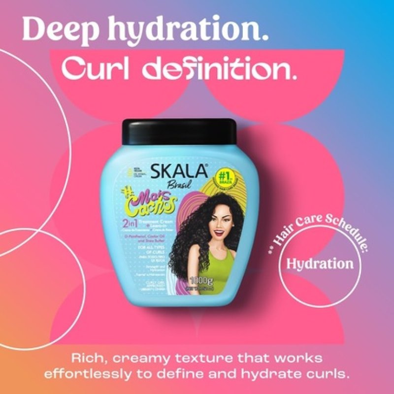 Skala Corn Cachos 2 in 1 Treatment Balm Cream for Hair Type 3abc