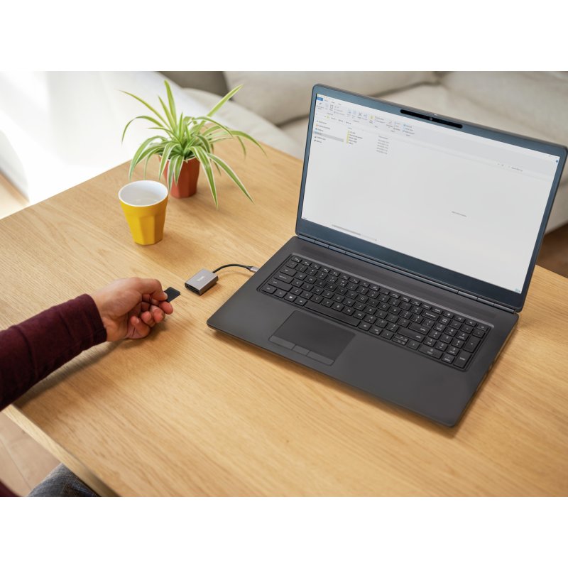 Trust 24136 lecteur de carte mémoire USB 3.2 Gen 1 (3.1 Gen 1) Type-C Aluminium