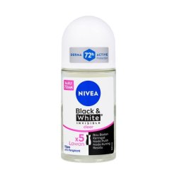 Nivea Deodorant Rollon 50ml Women Black & White Original