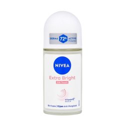 Nivea Women's Rollon Antiperspirant Extra Bright Silk Touch 50 Ml