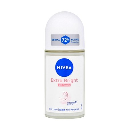Nivea Women's Rollon Antiperspirant Extra Bright Silk Touch 50 Ml