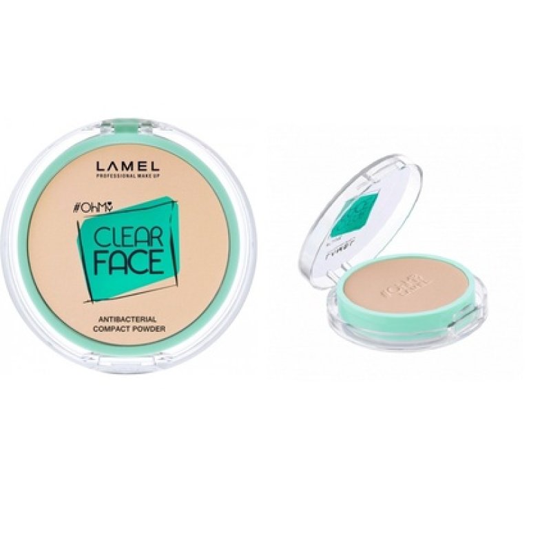 Lamel Antibacterial Compact Powder Ohmy Clear 402 6g