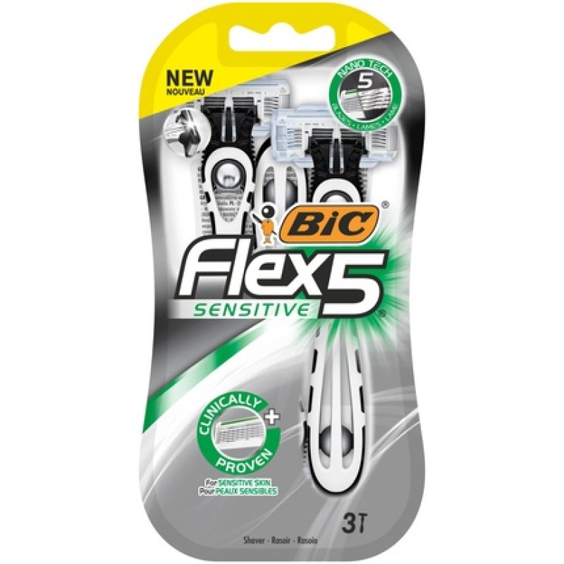 Bic Flex 5 Sensitive Razor 3 Pieces