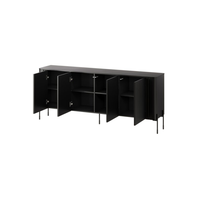 Cama VERA chest of drawers 190x40x80 black matt