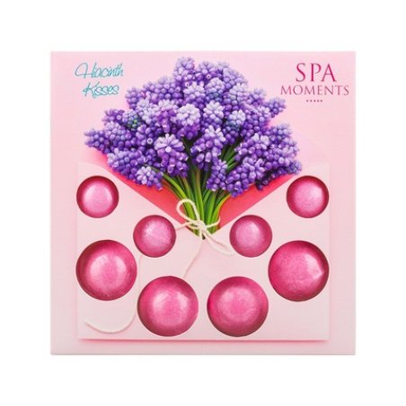 Chlapu Chlap Bath Bombs Set With Hyacinth Kiss Scent 8 Pieces