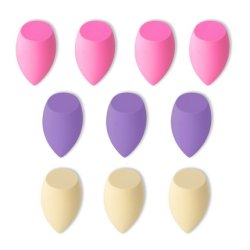 Ecarla Gb12 Makeup Sponges Set Pastel 10 Pieces