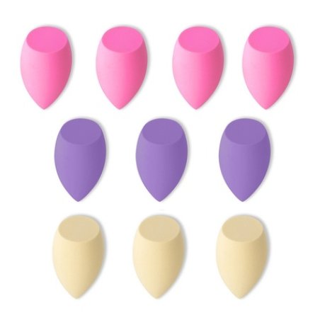 Ecarla Gb12 Makeup Sponges Set Pastel 10 Pieces