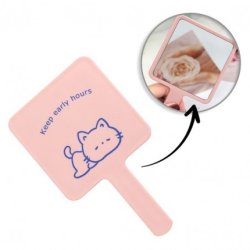 Ecarla Cosmetic Mirror With Handle Singlesided Xl Height 16 Cm L23