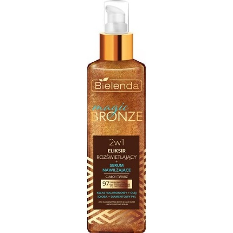 Bielenda Magic Bronze Illuminating Elixir Moisturizing Serum 2 In 1 For Face And Body 150 Ml