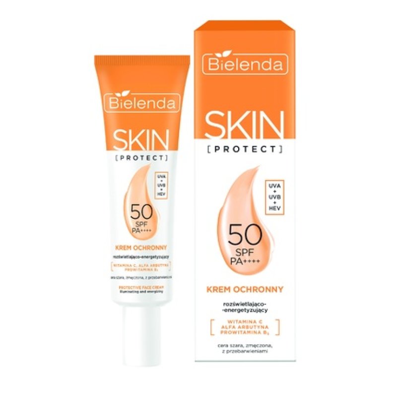 Bielenda Skin Protect Protective Cream Spf 50 Brightening And Energizing 40 Ml