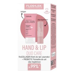 Floslek Hand & Lip Duo Care Fitocollagen Gift Set 50ml Hand Cream And Prebiotic Lip Balm