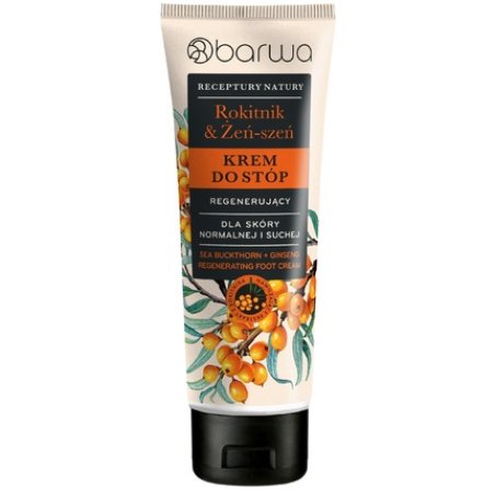 Barwa Receptury Natury Regenerating Foot Cream Sea Buckthorn & Cranberry 100 Ml
