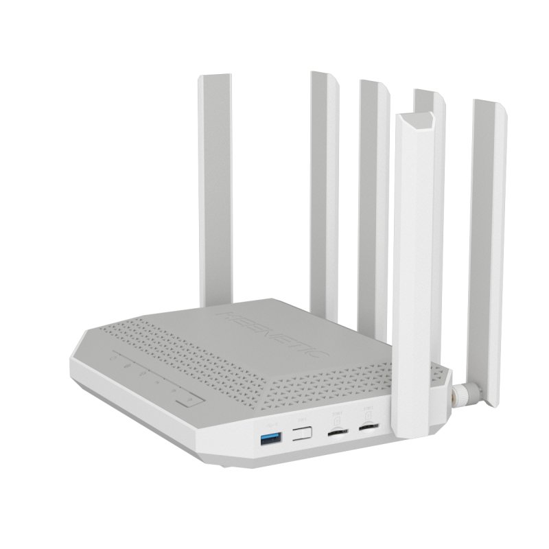 Keenetic Hero 5G (KN-4110) wireless router 2.5 Gigabit Ethernet Dual-band (2.4 GHz / 5 GHz) Grey, White