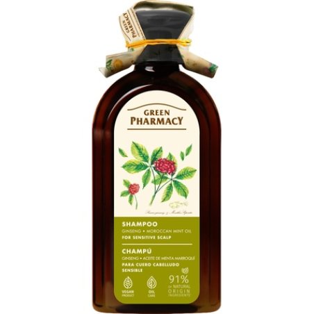 Elfa Pharm Green Pharmacy Shampoo For Sensitive Scalp With Henna And Moroccan Mint Oil 350 Ml