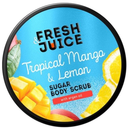 Elfa Pharm Fresh Juice Sugar Body Scrub Tropical Mango And Lemon 200 Ml