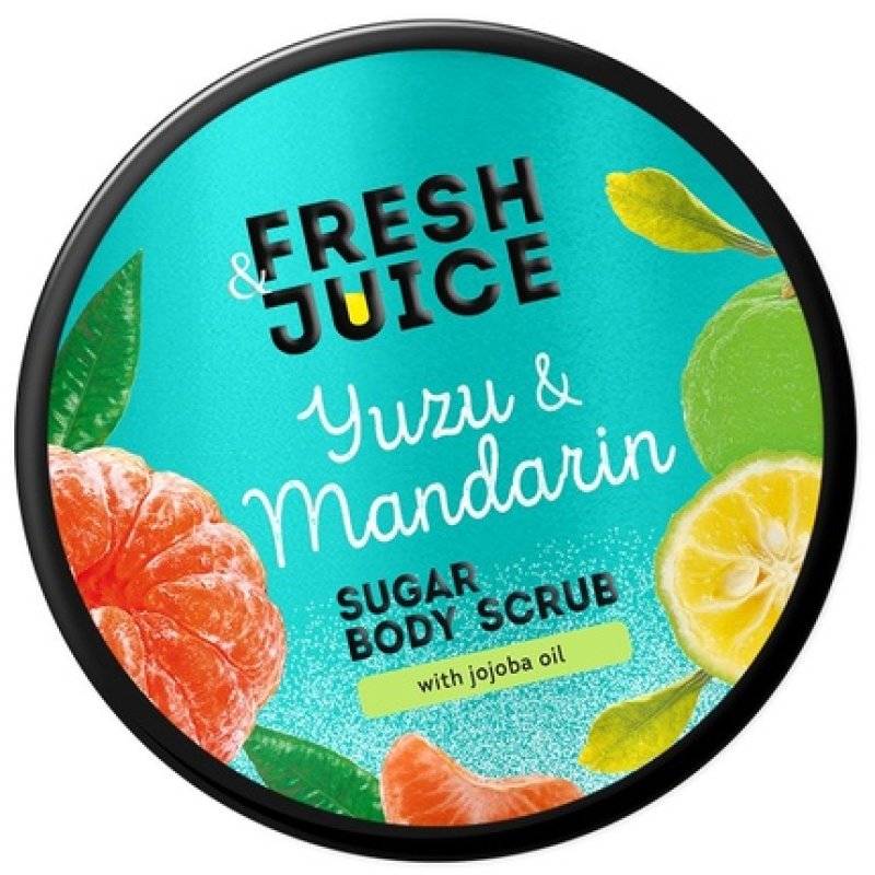 Elfa Pharm Fresh Juice Sugar Body Scrub Yuzu And Mandarin 200 Ml