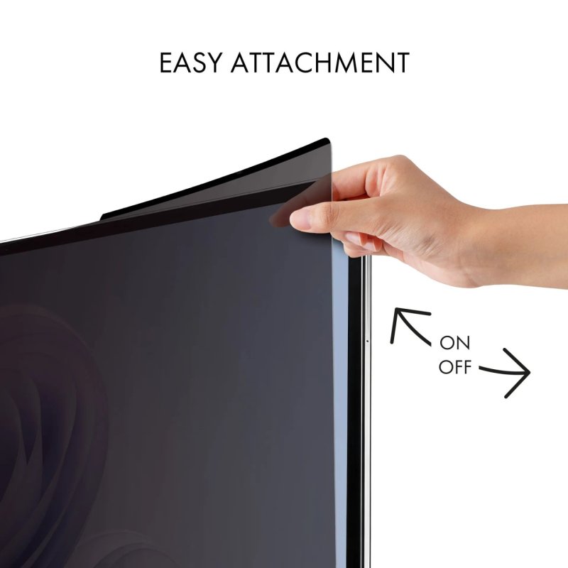 PRIVACY FILTER 2-WAY MAGNETIC UNIVERSAL CURVED (21:9) 34 BLACK