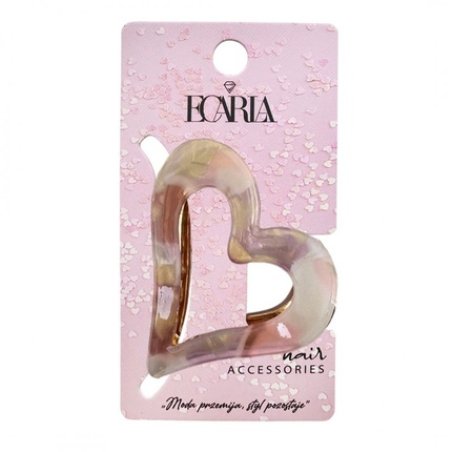 Ecarla Hair Clip Cream Heart Sp341k