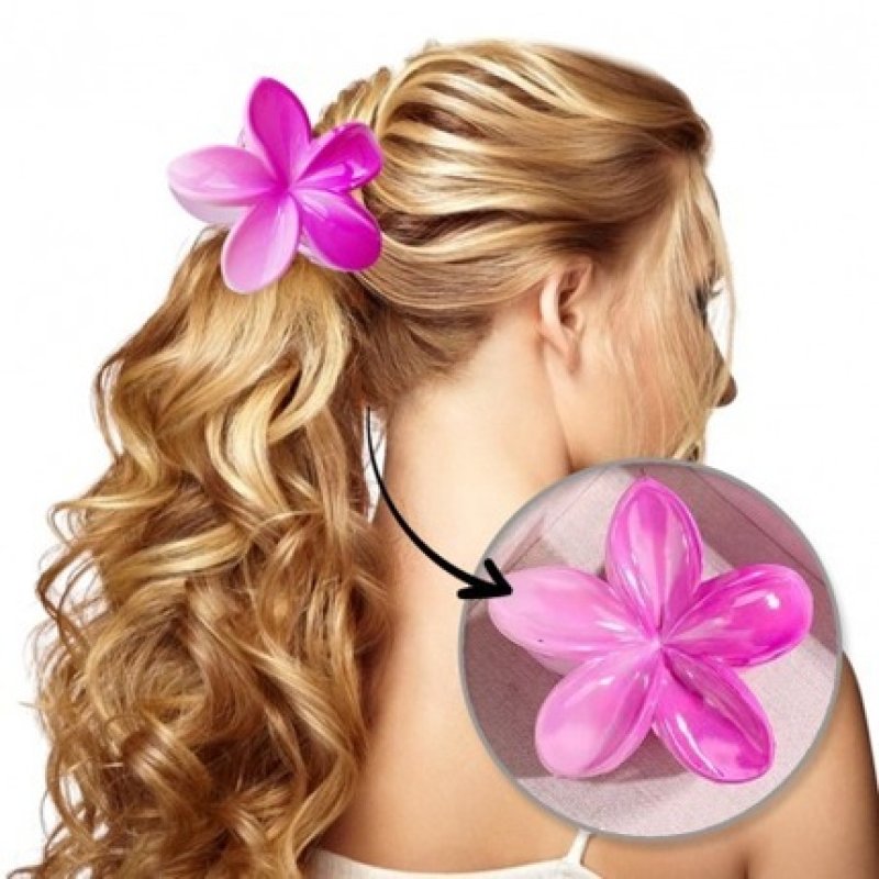 Ecarla Hair Clip Sp380 Flower Xl Pink