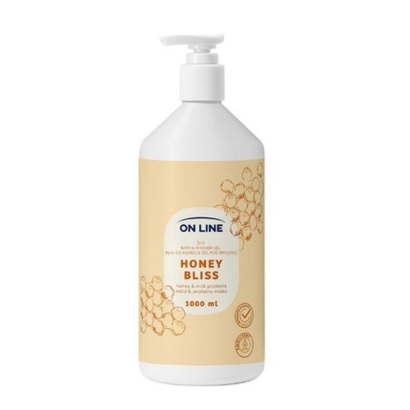 Forte Sweeden On Line Bath Liquid And Shower Gel 2 In 1 Honey Bliss 1000 Ml