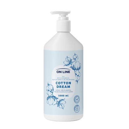 Forte Sweeden On Line 2 In 1 Bath Liquid And Shower Gel Cotton Dream 1000 Ml