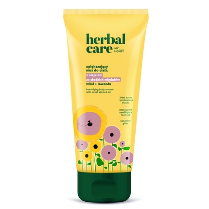 Farmona My Honey Beautifying Body Mousse With Sweet Almond Oil Honey And Lavender 200 Ml For Dry And Dull Skin