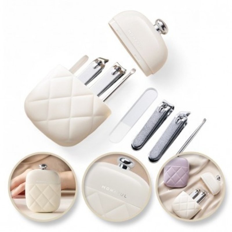 Ecarla Nail Accessories Set Cream Case Ak10k