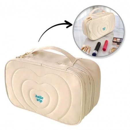 Ecarla Quilted Cosmetic Bag Case With Handle Ks132k