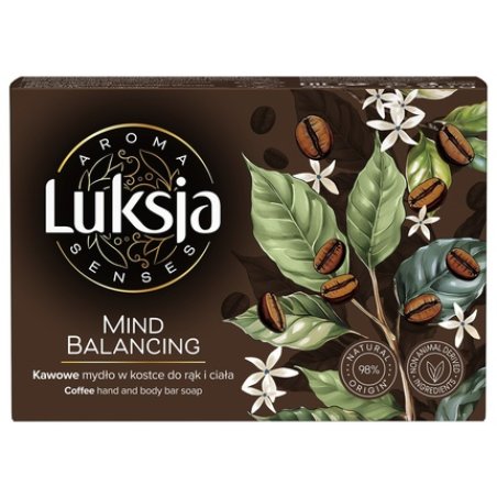 Sarantis Luksja Aroma Senses Mind Balancing Coffee Soap Bar For Hands And Body 90 G