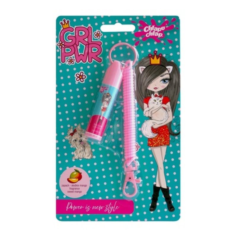 Chlapu Chlap Lip Balm With Keychain Girl Power Sweet Mango 32 G
